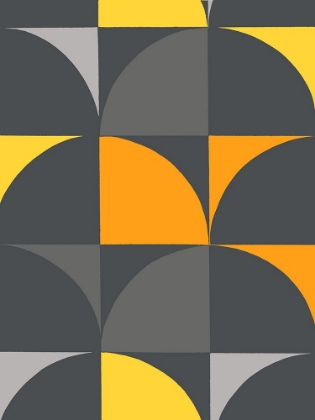 Picture of MONOCHROME PATTERNS 9 IN YELLOW