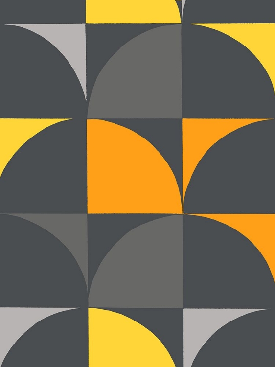 Picture of MONOCHROME PATTERNS 9 IN YELLOW