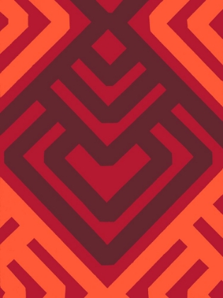 Picture of MONOCHROME PATTERNS 6 IN RED