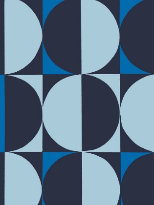 Picture of MONOCHROME PATTERNS 5 IN BLUE