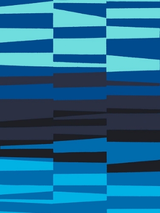 Picture of MONOCHROME PATTERNS 7 IN BLUE