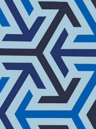 Picture of MONOCHROME PATTERNS 8 IN BLUE