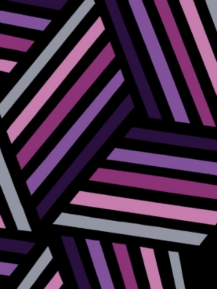 Picture of MONOCHROME PATTERNS 4 IN PURPLE