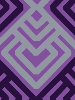 Picture of MONOCHROME PATTERNS 6 IN PURPLE