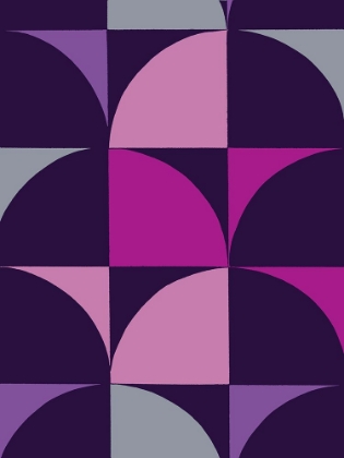 Picture of MONOCHROME PATTERNS 9 IN PURPLE