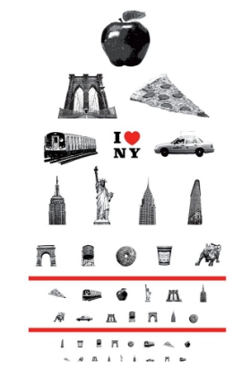 Picture of NEW YORK CITY EYE CHART