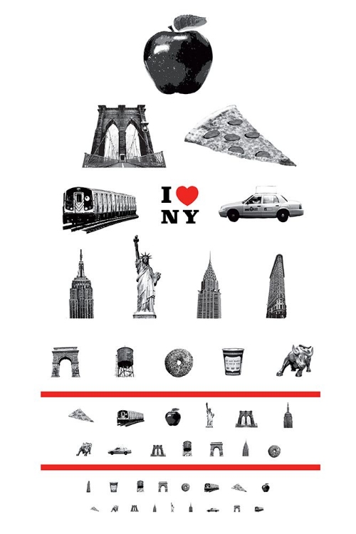 Picture of NEW YORK CITY EYE CHART