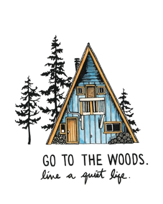 Picture of GO TO THE WOODS CABIN