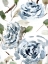 Picture of BLUE BLOOMS PORTRAIT I
