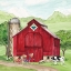 Picture of SPRING ON THE FARM BARN II