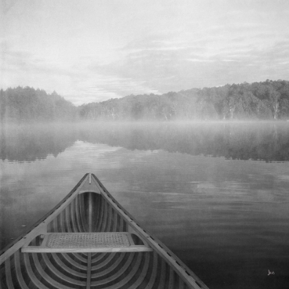 Picture of CALM WATERS CANOE I BW
