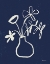 Picture of FLORAL SKETCH I NAVY