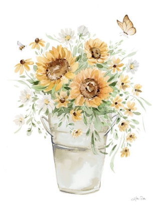 Picture of SUNFLOWERS AND DAISIES I