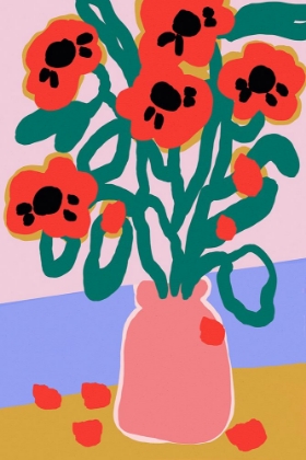 Picture of POPPY IN PINK VASE