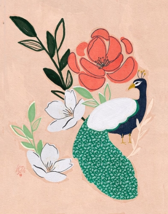 Picture of PEACOCK AND FLORALS ERUM KHALILI