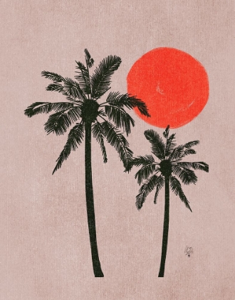 Picture of PALM TREES PINK MOON