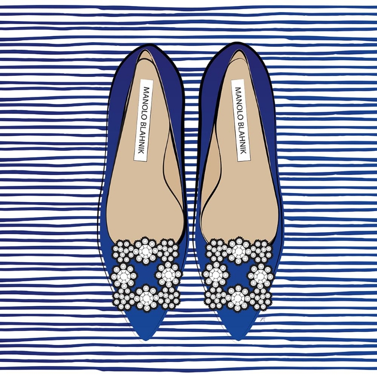 Picture of BLUE MANOLO BLAHNIK SHOES