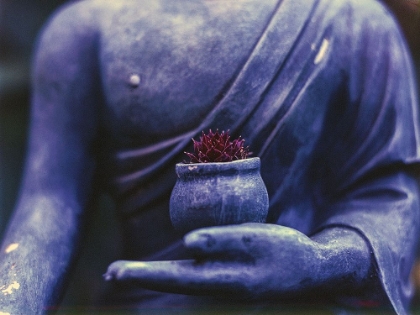 Picture of BLUE BUDDHA STATUE