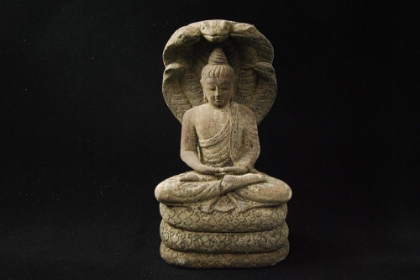 Picture of BUDDHA STATUE SEATED ON COBRA