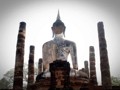 Picture of BUDDHA STATUE WITH COLUMNS