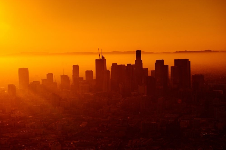 Picture of DOWNTOWN LOS ANGELES AT SUNSET