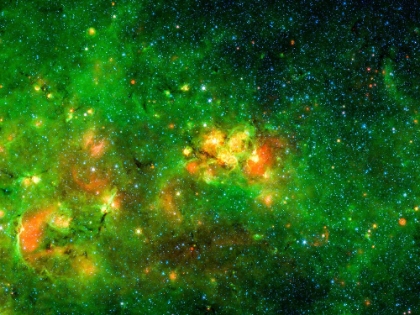 Picture of GREEN AND YELLOW NEBULA