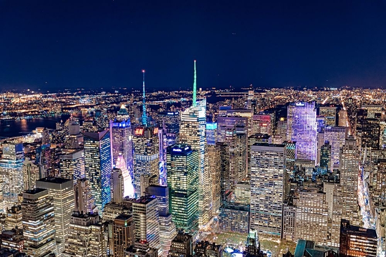 Picture of NEW YORK CITY SKYLINE FROM THE TOP OF EMPIRE STATE BUILDING