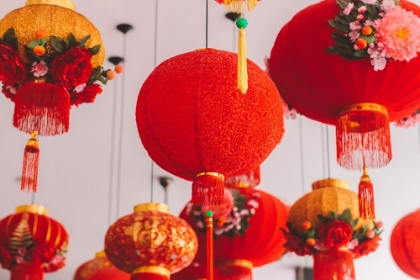 Picture of RED CHINESE LANTERNS