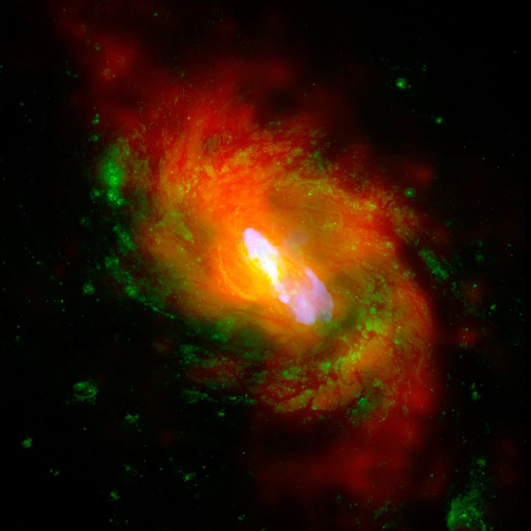 Picture of A COMPOSITE IMAGE OF NGC 1068