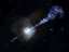 Picture of ARTIST CONCEPT ACTIVE BLACK HOLE SQUASHES STAR FORMATION