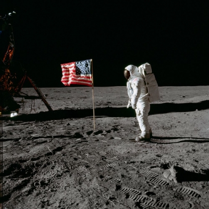 Picture of ASTRONAUT EDWIN E. ALDRIN JR APOLLO 11