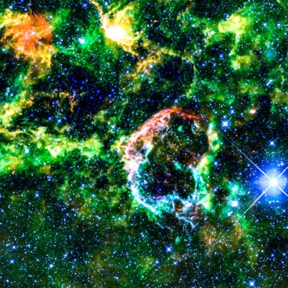 Picture of GREEN AND BLUE NEBULA I