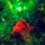 Picture of GREEN AND RED NEBULA III