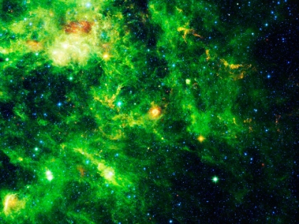 Picture of GREEN AND YELLOW NEBULA I