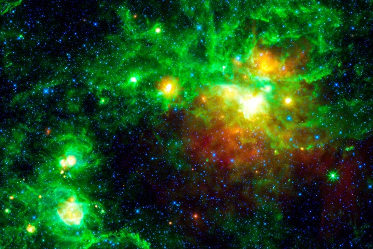 Picture of GREEN AND YELLOW NEBULA II