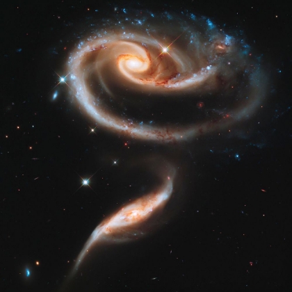 Picture of HUBBLE ROSE OF GALAXIES