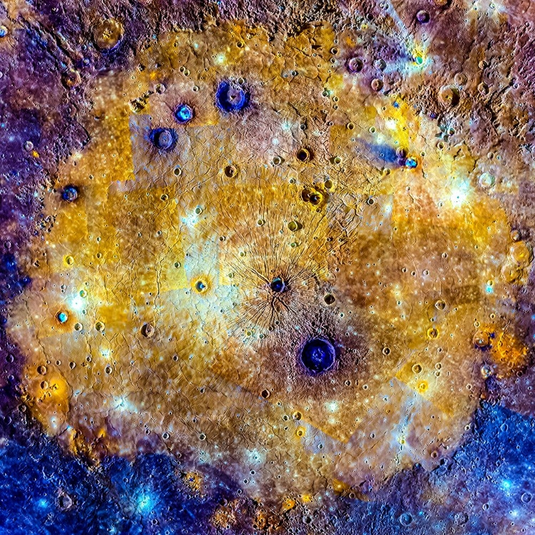 Picture of MOSAIC OF CALORIS BASIN ON MERCURY