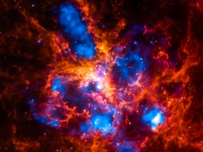 Picture of RED AND BLUE NEBULA
