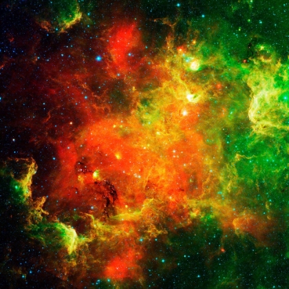 Picture of RED AND GREEN NEBULA