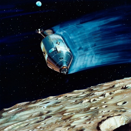 Picture of RENDERED IMAGE OF A LUNAR SUBSATELLITE FROM APOLLO 15