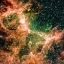 Picture of ROSE GOLD AND GREEN NEBULA