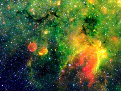 Picture of SPITZER SPACE TELESCOPE INFRARED IMAGE