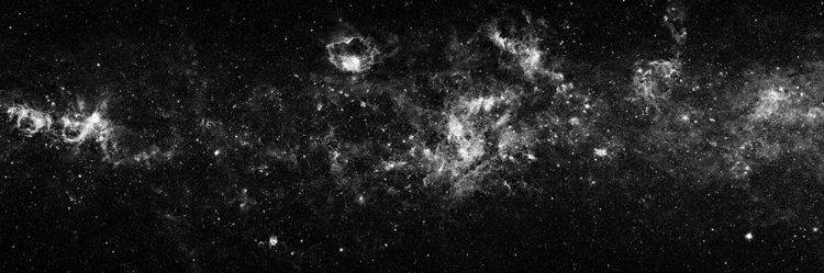 Picture of THE MILKY WAY GALAXY IN BLACK AND WHITE