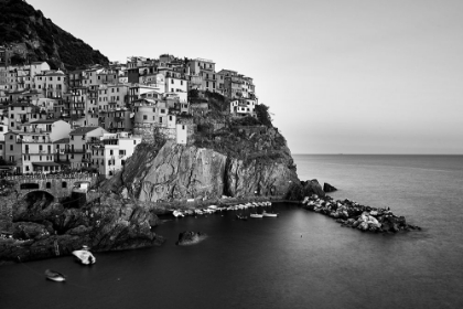 Picture of ITALIAN COASTAL TOWN BW