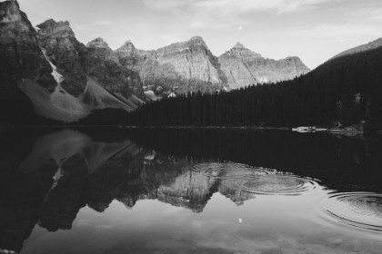 Picture of STONE SKIPPING ON A MOUNTAIN LAKE