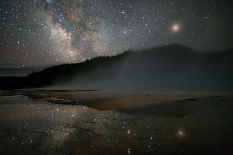 Picture of THE MILKY WAY ABOVE GRAND PRISMATIC SPRING