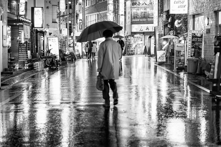 Picture of WALKING HOME IN THE RAIN