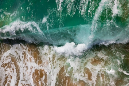 Picture of WAVE CRASHING ON A SANDY BEACH