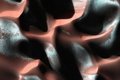 Picture of A SAND DUNE FIELD VIEWED FROM SPACE