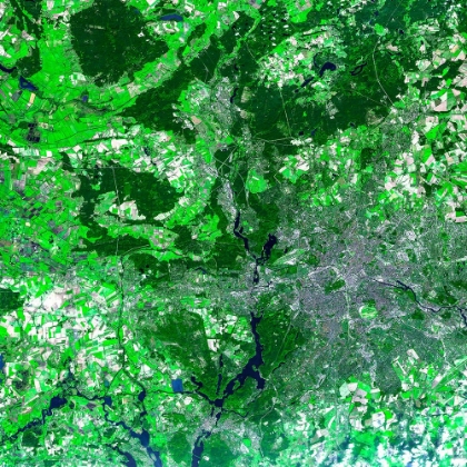 Picture of BERLIN VIEWED FROM SPACE